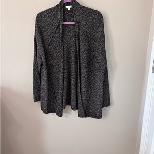 J Jill Pure Jill - Women's Gray Open Front Sweater - size medium